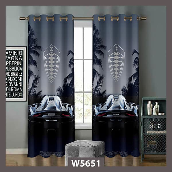 پرده چاپی ماشین سوپر اسپرت کد W5651