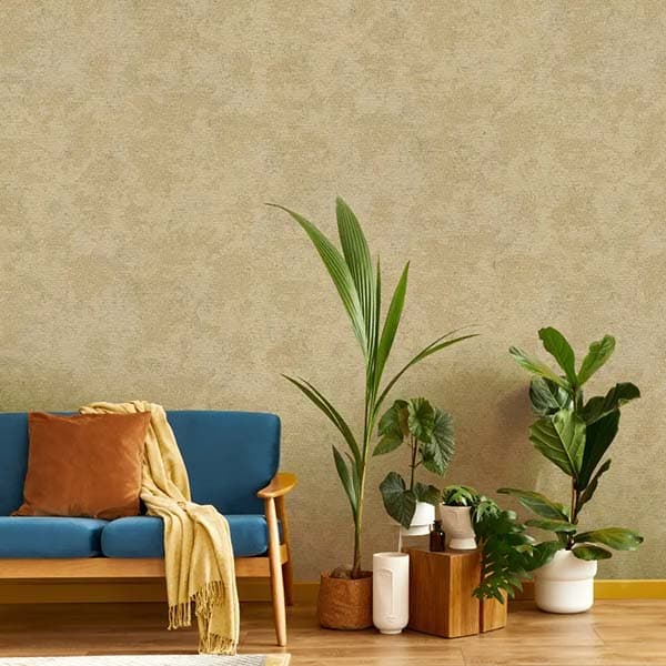 کاغذ دیواری طرح پتینه طلایی قهوه‌ ای کد 10248 — تصویر ۲