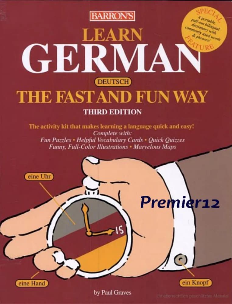 کتاب Learn German the Fast and Fun Way (آلمانی را سریع و سرگرم‌کننده یاد بگیرید) نسخه انگلیسی PDF