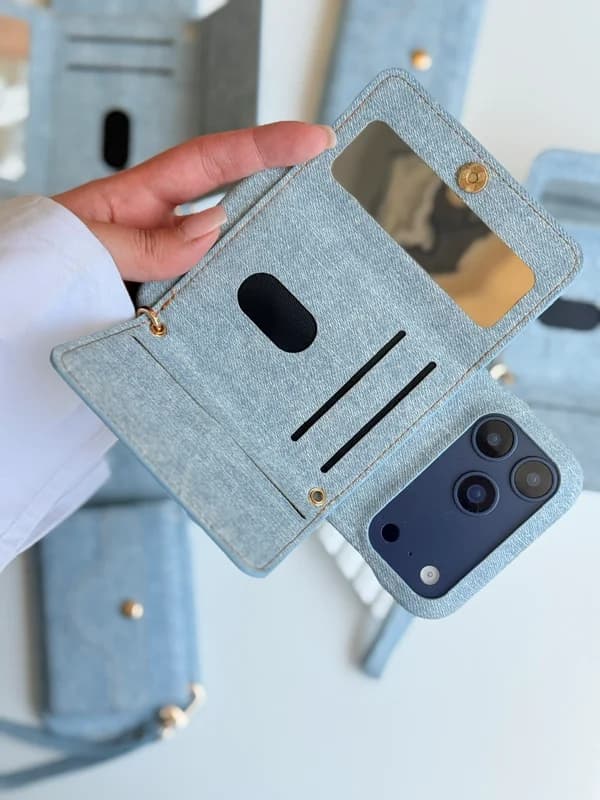 قاب Jeans Wallet طرح کیف پول — تصویر ۶
