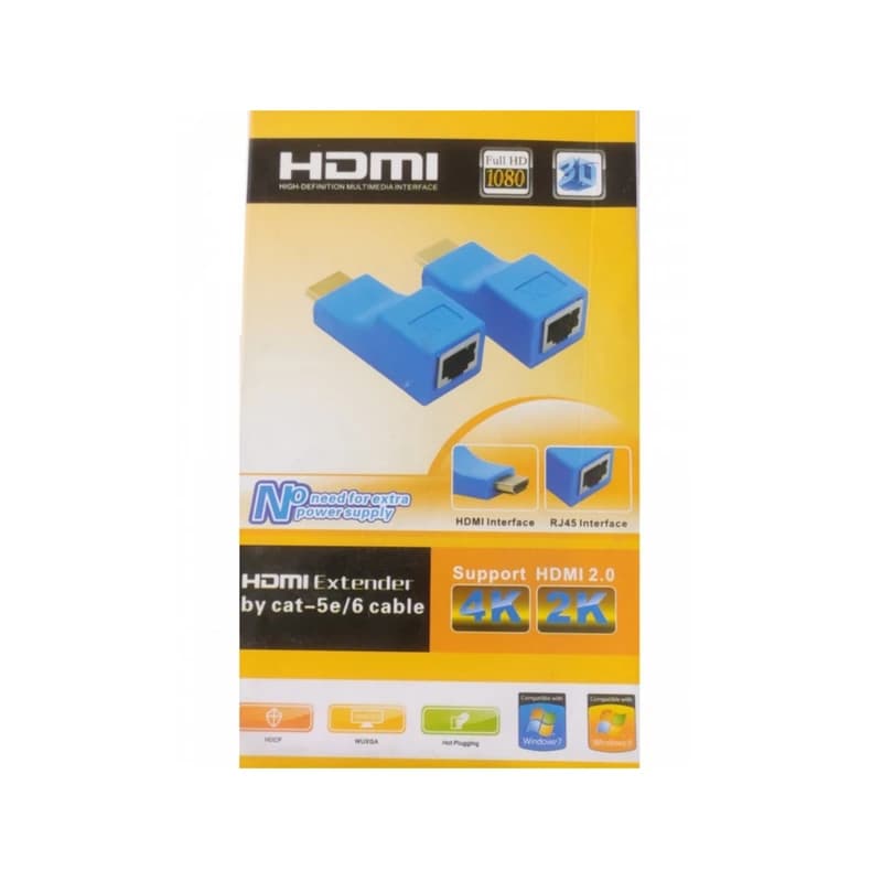 اکستندر HDMI تحت شبکه مدل 4K-60M بسته 2 عددی — تصویر ۳