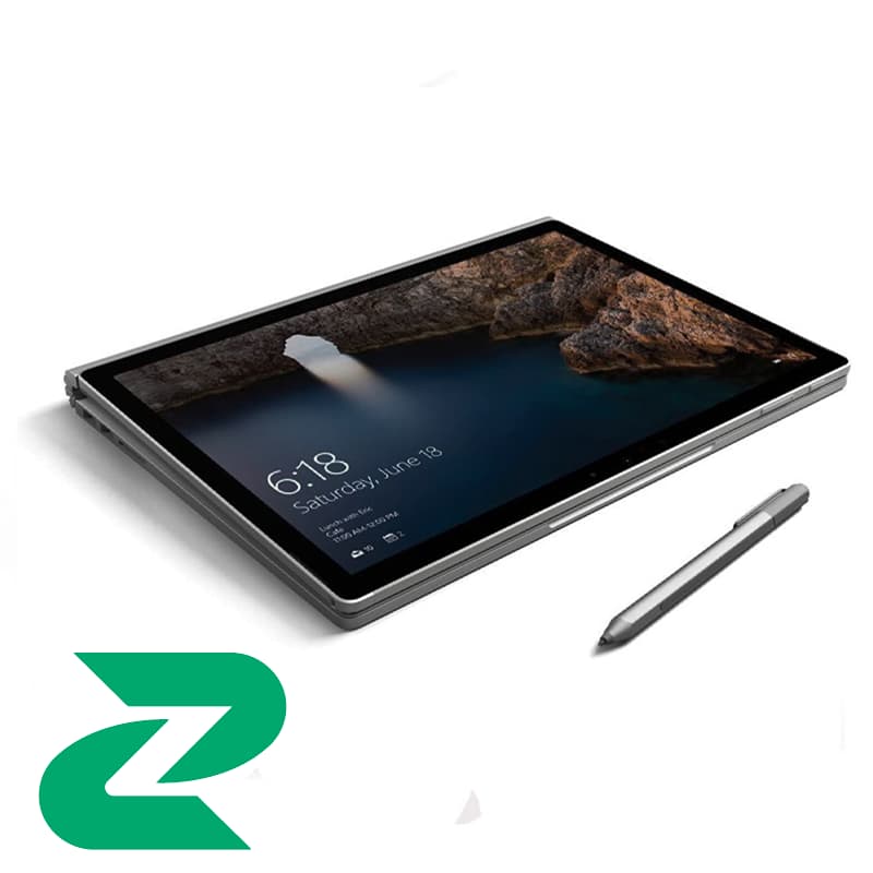 لپ تاپ استوک صحفه لمسی 14 اینچی مایکروسافت مدلSurface Book 1 پردازنده i5 رم 8 گیگابایت 128 گیگ SSD گرید ++A — تصویر ۲