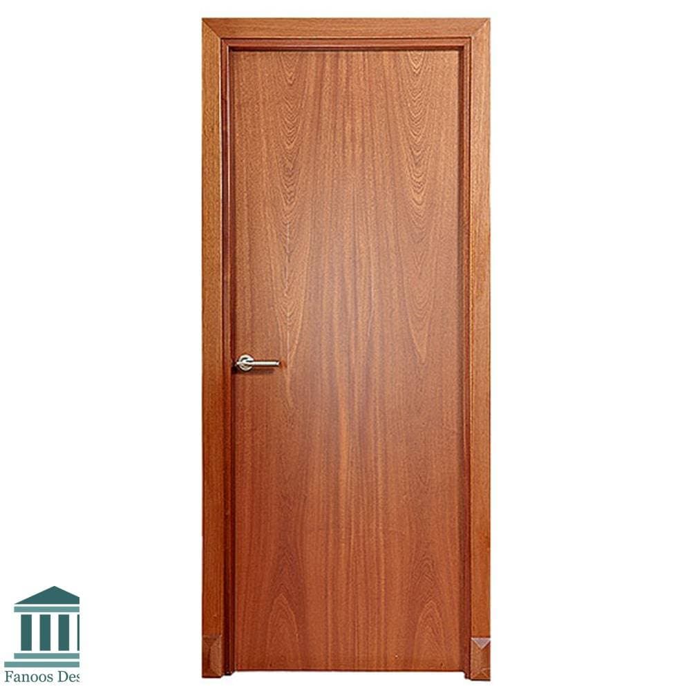 درب اتاق MDF رنگ چوب طرح ساده با رنگ پلی اورتان کد 30750