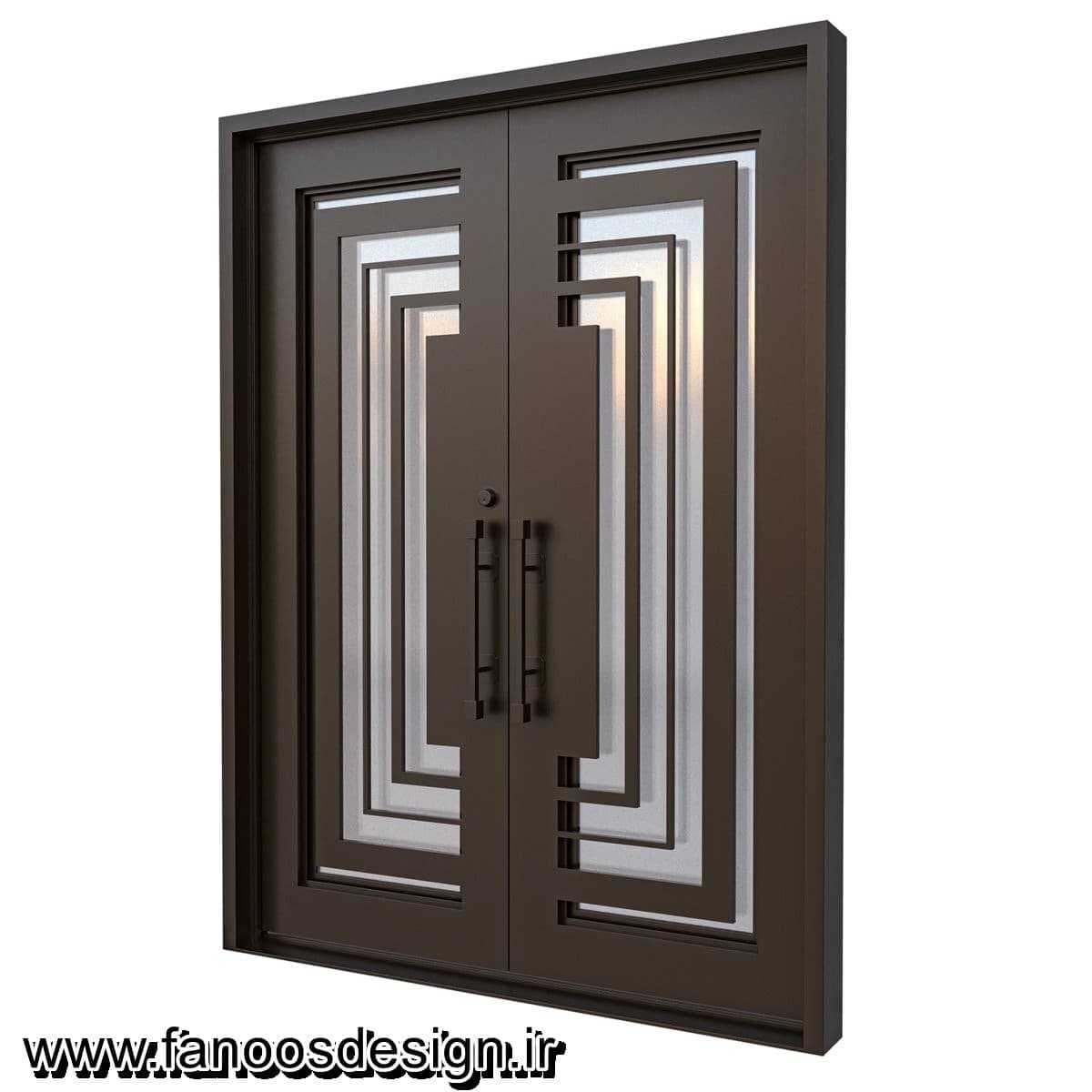 درب کلاسیک لابی آهنی کد 30726 — تصویر ۲