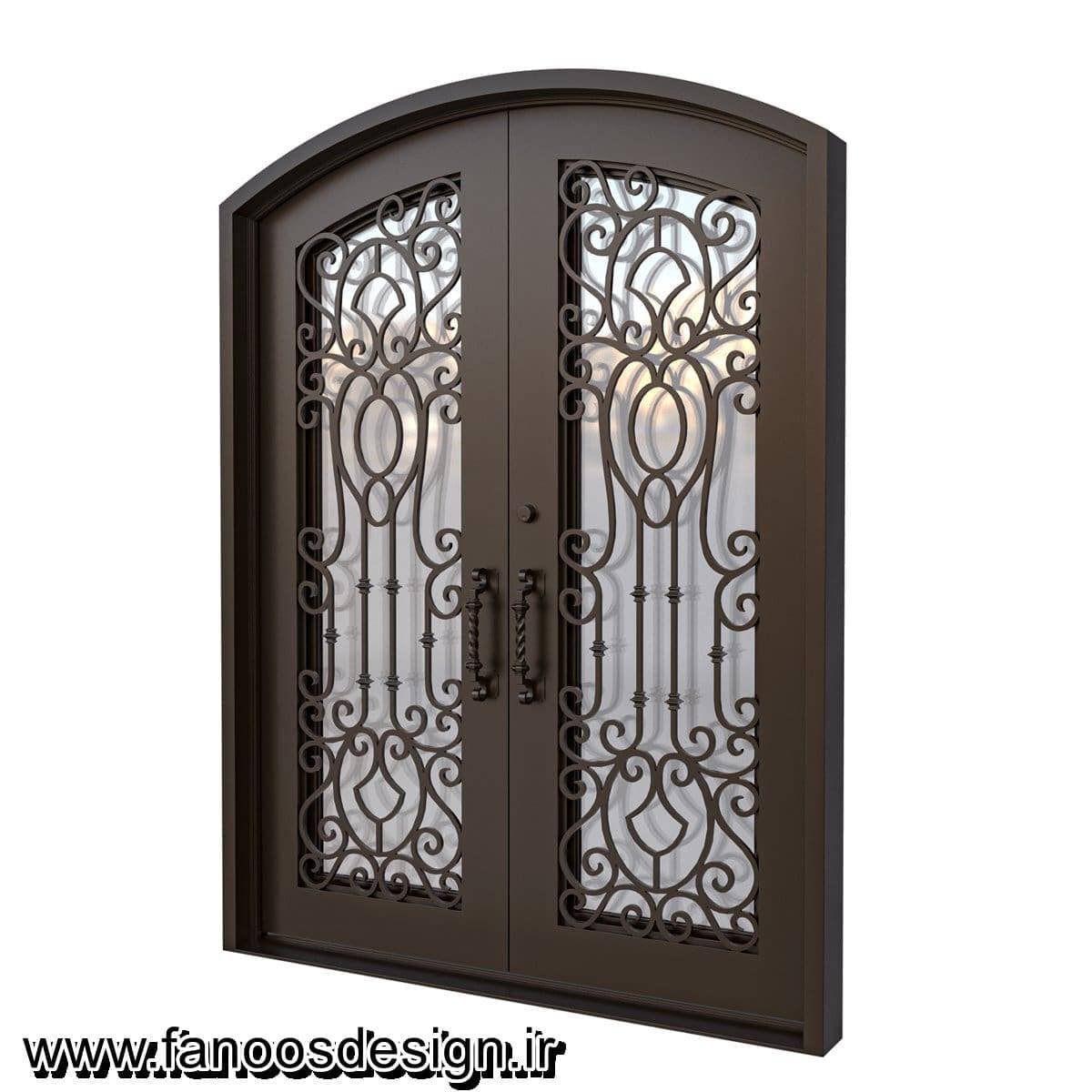 درب دولنگه لابی آهنی کد 30713 — تصویر ۳