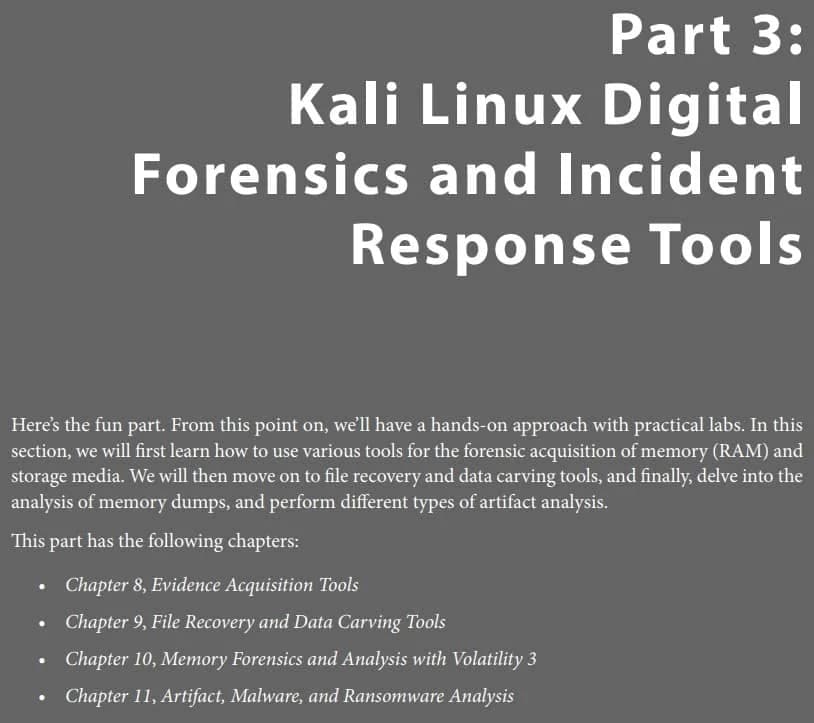 کتاب Digital Forensics with Kali Linux — تصویر ۴