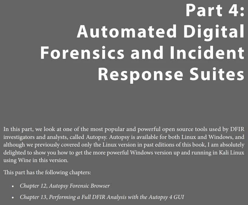 کتاب Digital Forensics with Kali Linux — تصویر ۵