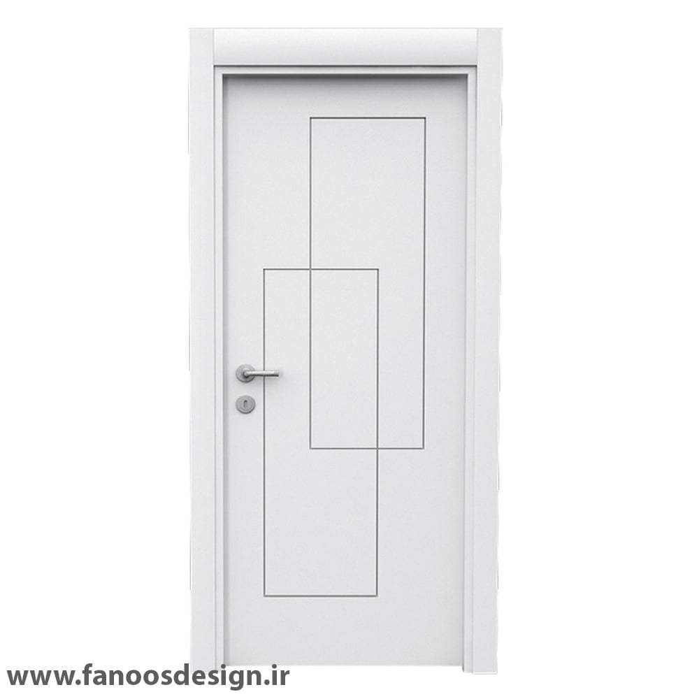 درب اتاق خواب سفید ساده و مینیمال کد 30588