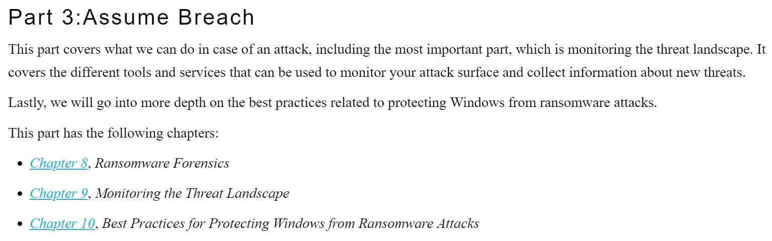 کتاب Windows Ransomware Detection and Protection — تصویر ۴
