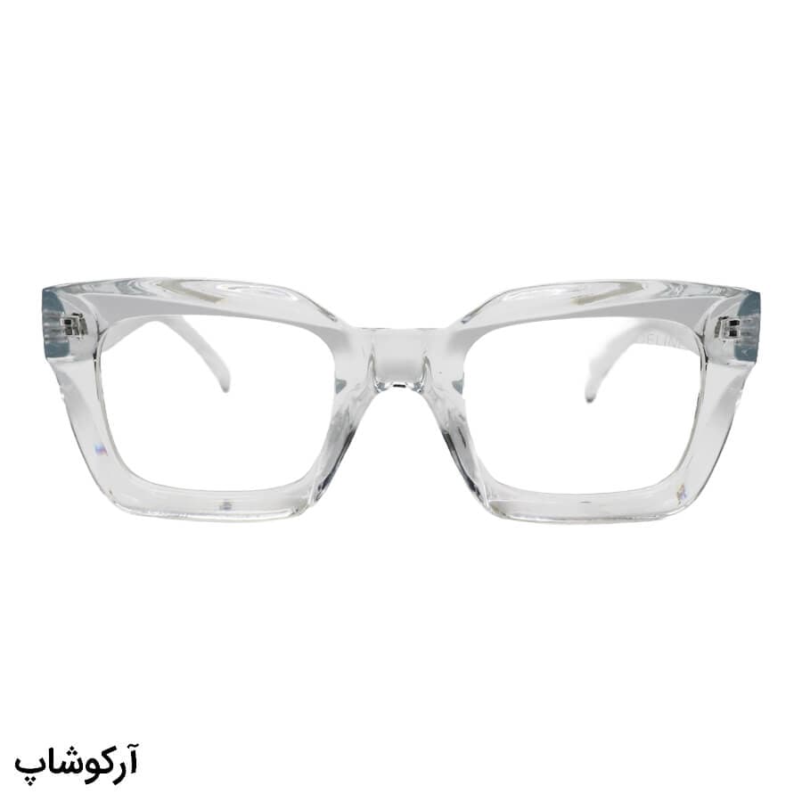عینک آفتابی Celine با فریم مستطیلی شکل، کریستالی شفاف و عدسی بلوکات و بی رنگ مدل 1735