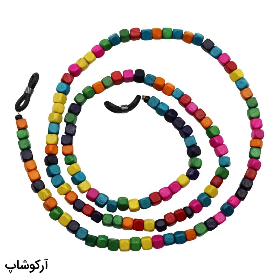 بند عینک از جنس چوبی و رنگ چند رنگ مدل 993020