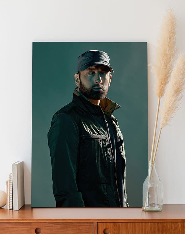 تابلو پرتره امینم Eminem فست ترین رپر دنیا