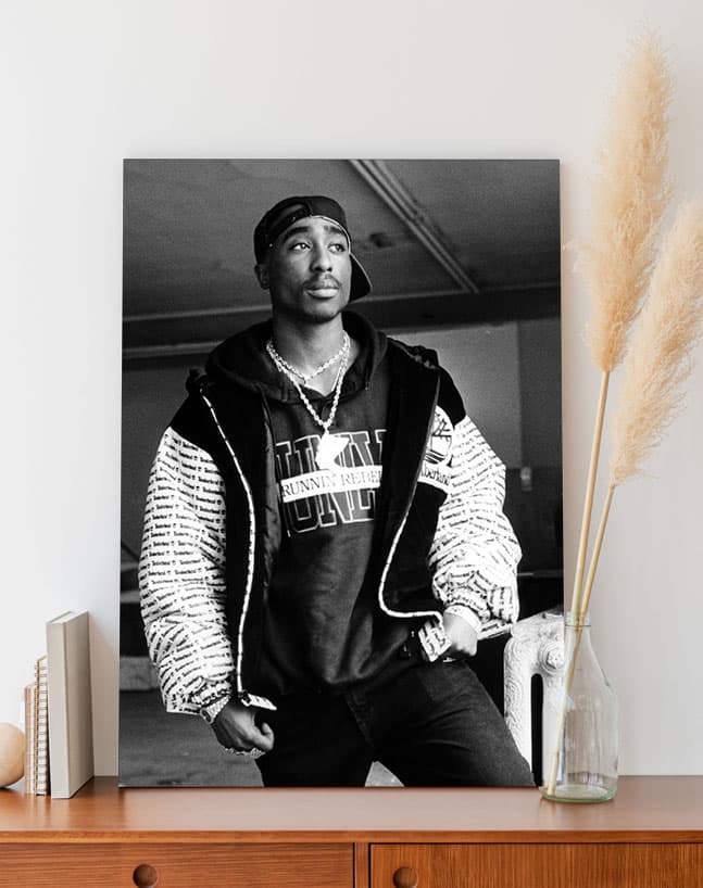 تابلو خواننده ها عکس توپاک Tupac Amaru Shakur باکیفیت بالا
