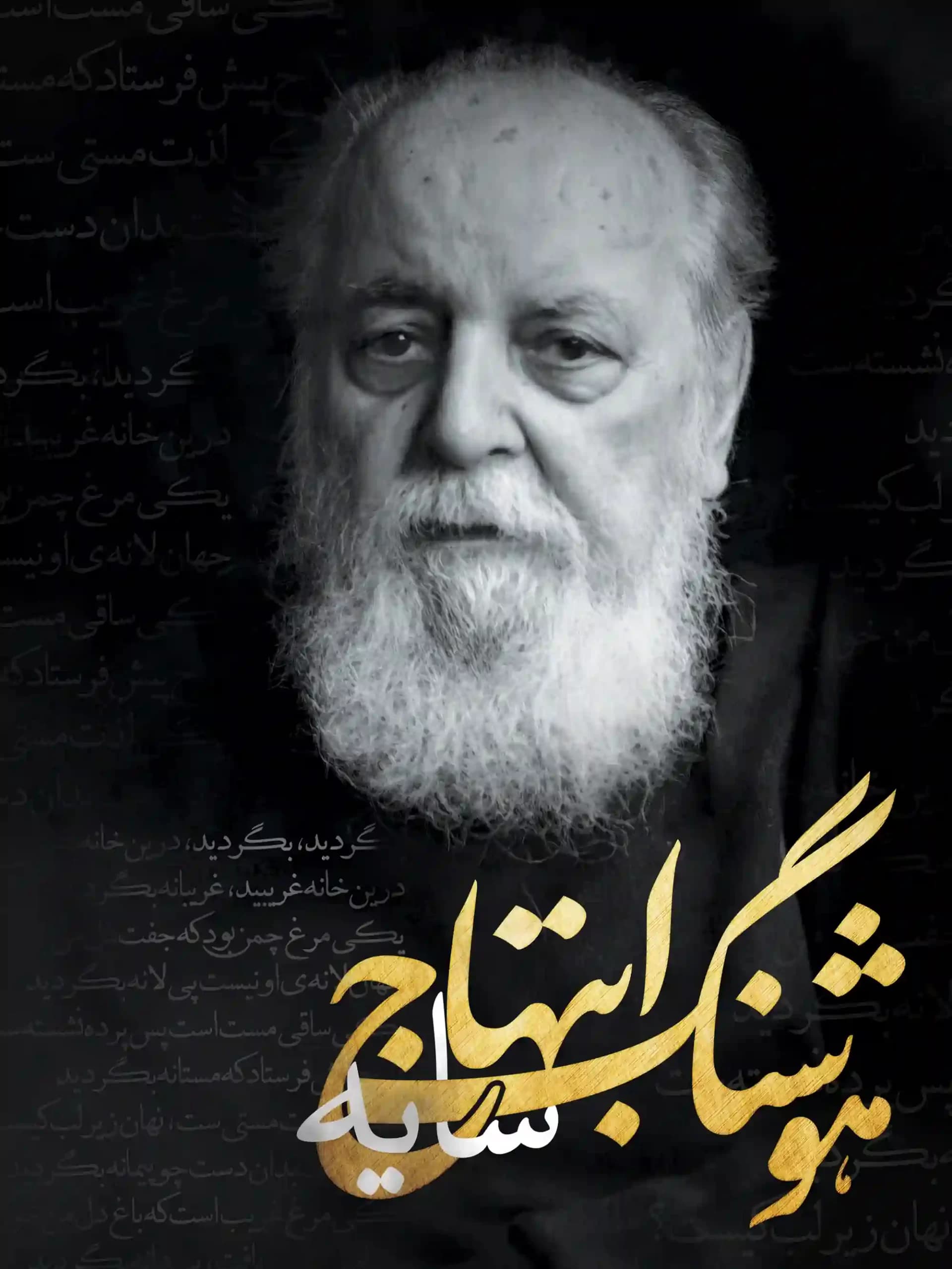 تابلو عکس هوشنگ ابتهاج متخلص به سایه / شاعر شعر های نو — تصویر ۲