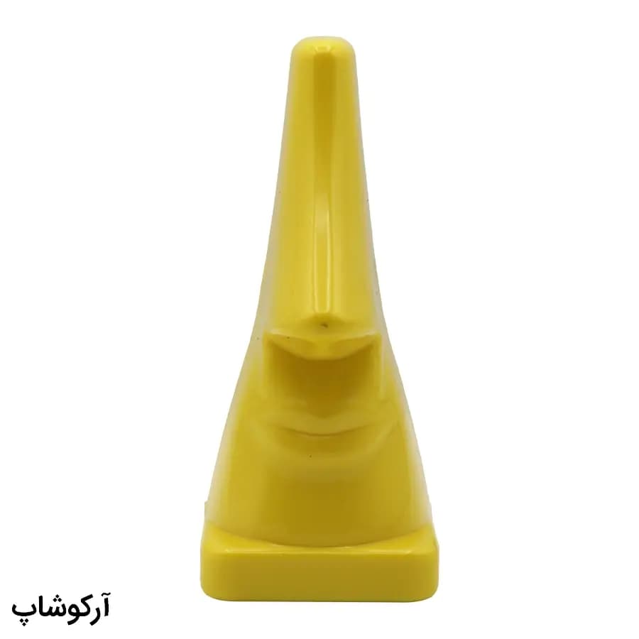 استند عینک رو میزی با رنگ زرد، طرح صورت و بینی و جنس پلاستیکی مدل 993000 — تصویر ۲
