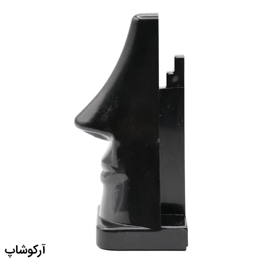 استند عینک رو میزی با رنگ مشکی، طرح صورت و بینی و جنس پلاستیکی مدل 992999 — تصویر ۳
