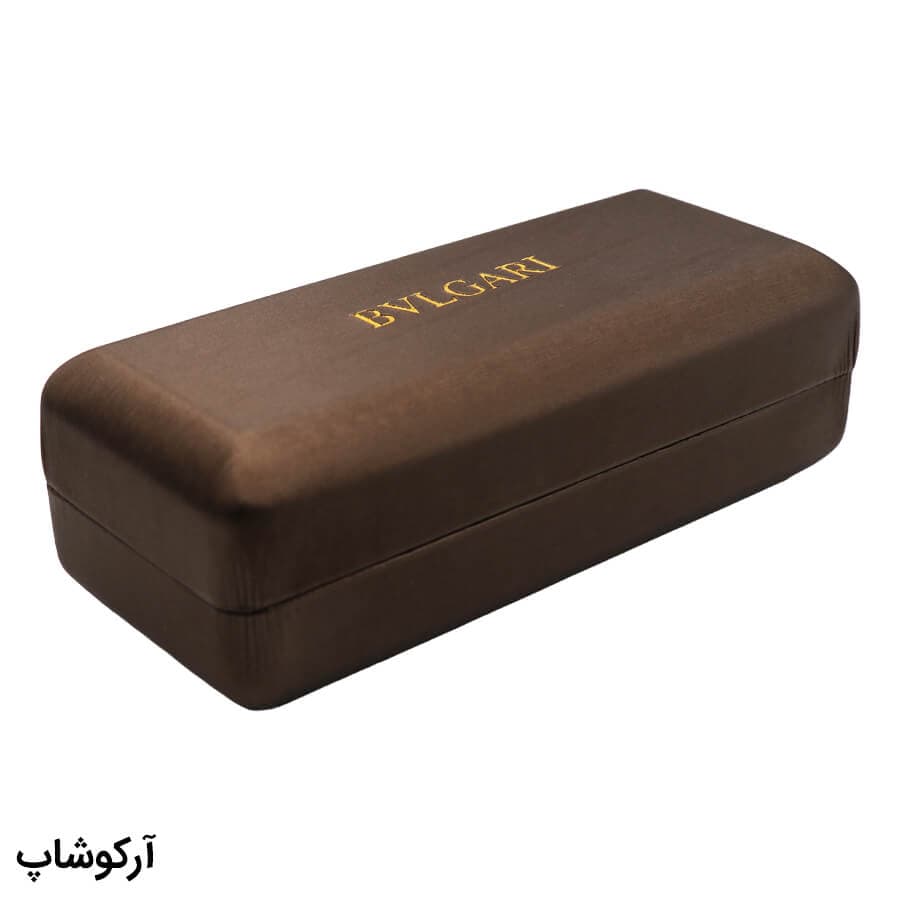 پک اورجینال عینک برند بولگاری BVLGARI با رنگ قهوه ای و تمام تجهیزات مدل 992814 — تصویر ۳