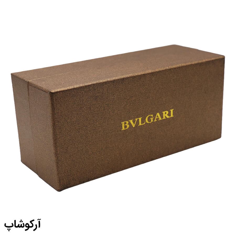 پک اورجینال عینک برند بولگاری BVLGARI با رنگ قهوه ای و تمام تجهیزات مدل 992814 — تصویر ۵