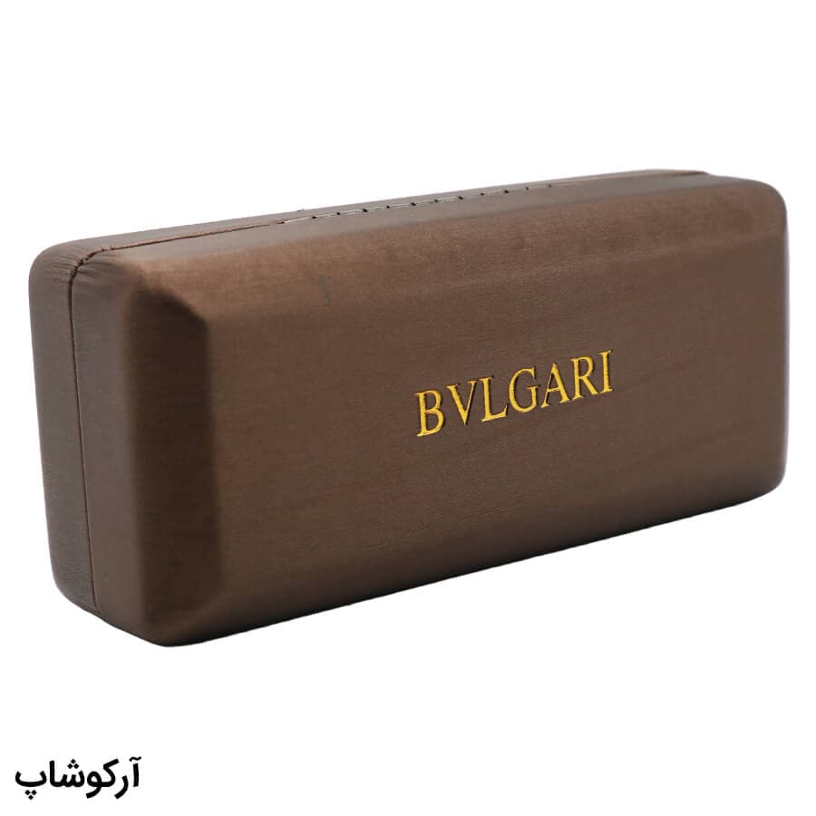 پک اورجینال عینک برند بولگاری BVLGARI با رنگ قهوه ای و تمام تجهیزات مدل 992814 — تصویر ۲