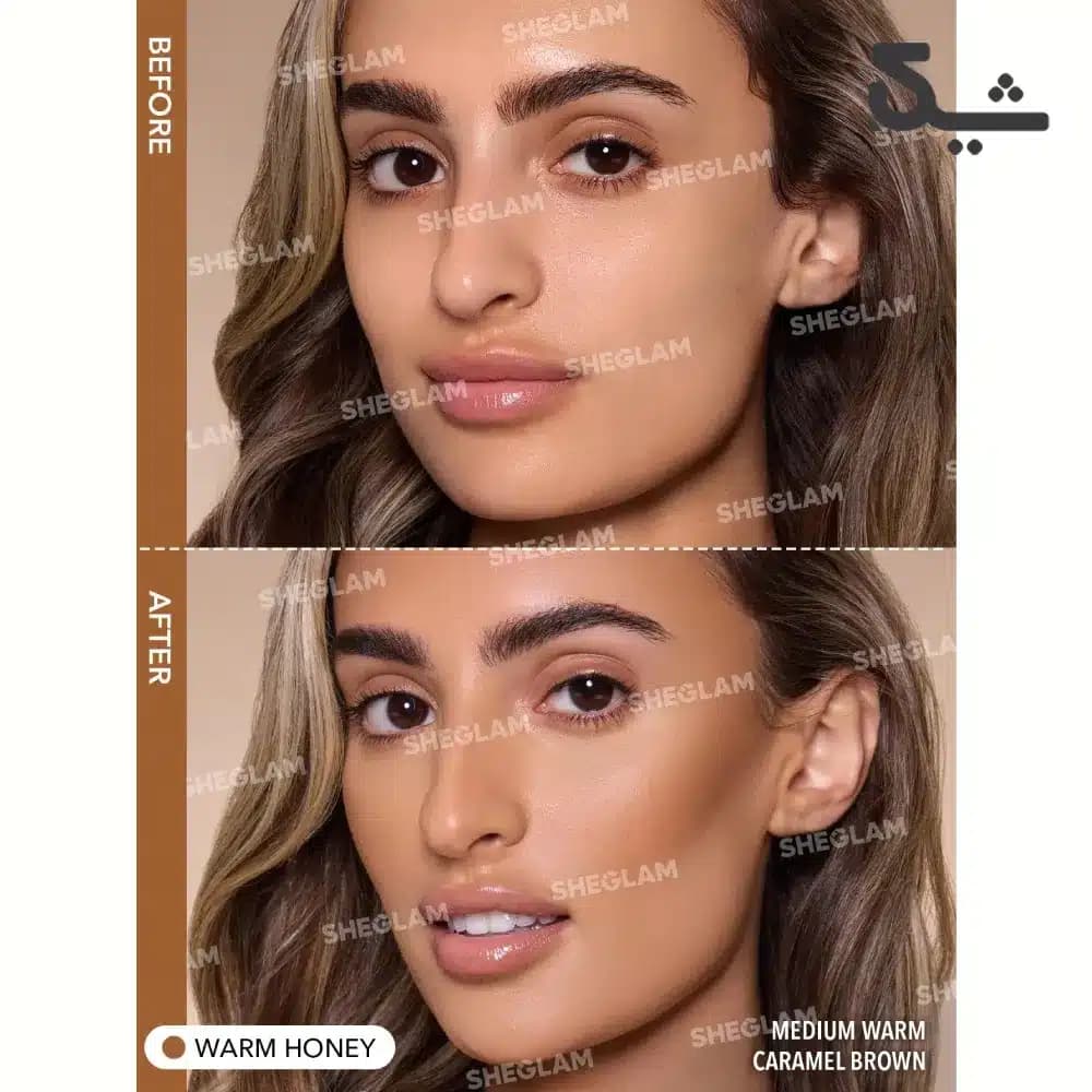 کانتور مایع شیگلم رنگ Warm Honey مدل Sun Sculpt حجم ۵ میل — تصویر ۲