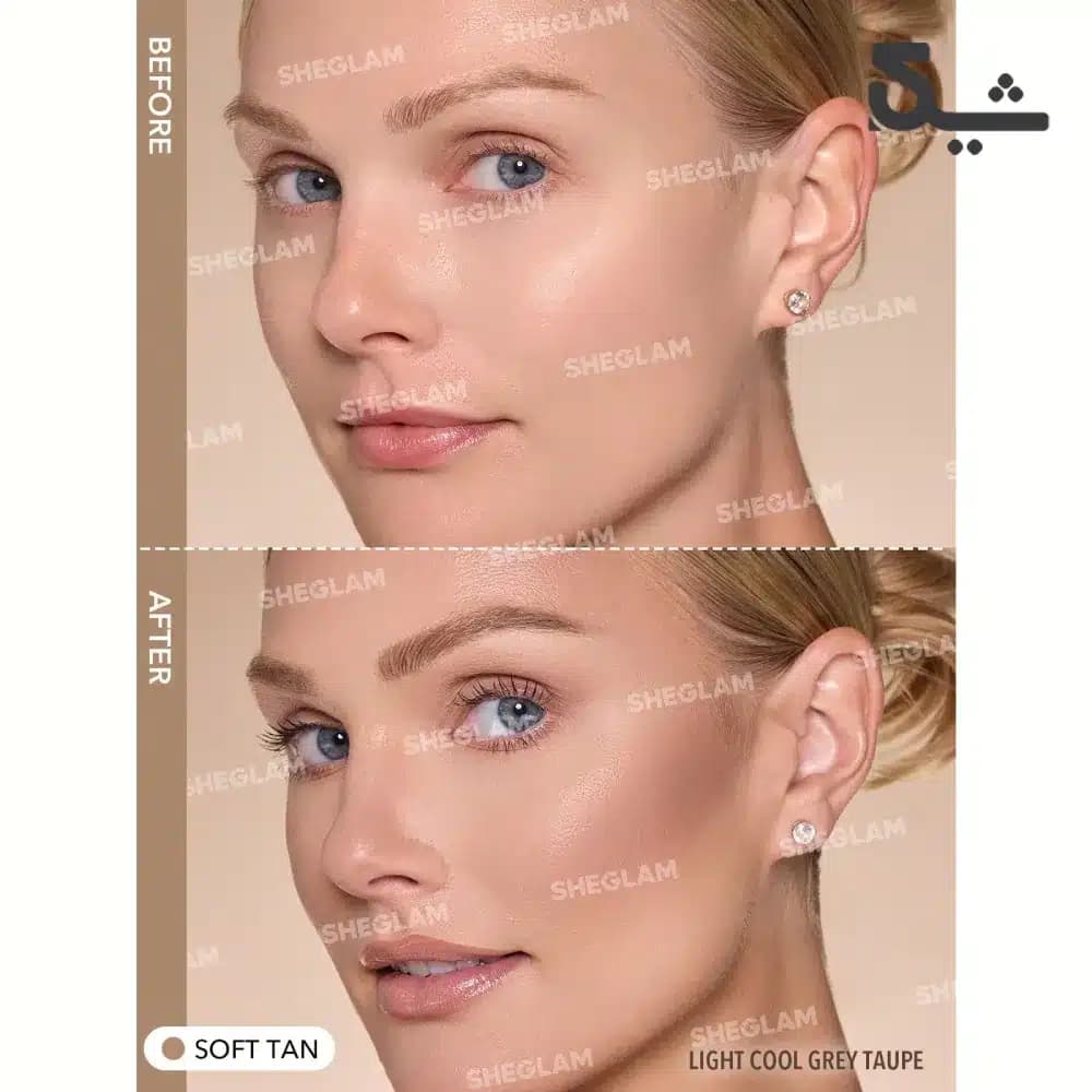 کانتور مایع شیگلم رنگ Soft Tan مدل Sun Sculpt حجم ۵.۲ میل — تصویر ۲