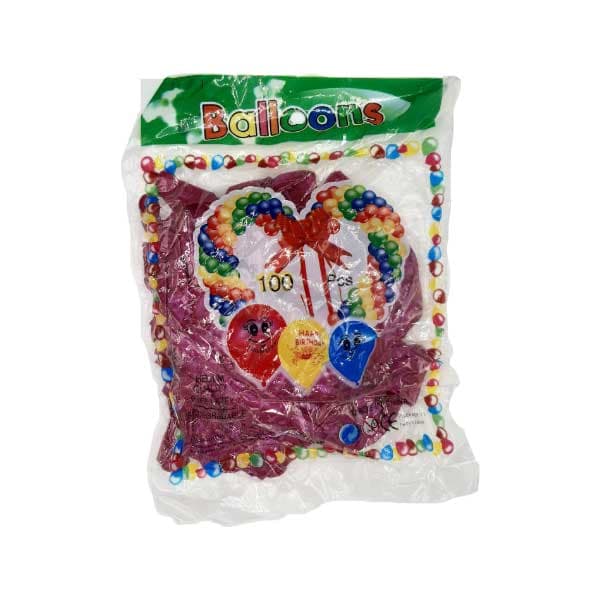 بادکنک سرخابی 6 اینچ بسته 100 تایی
