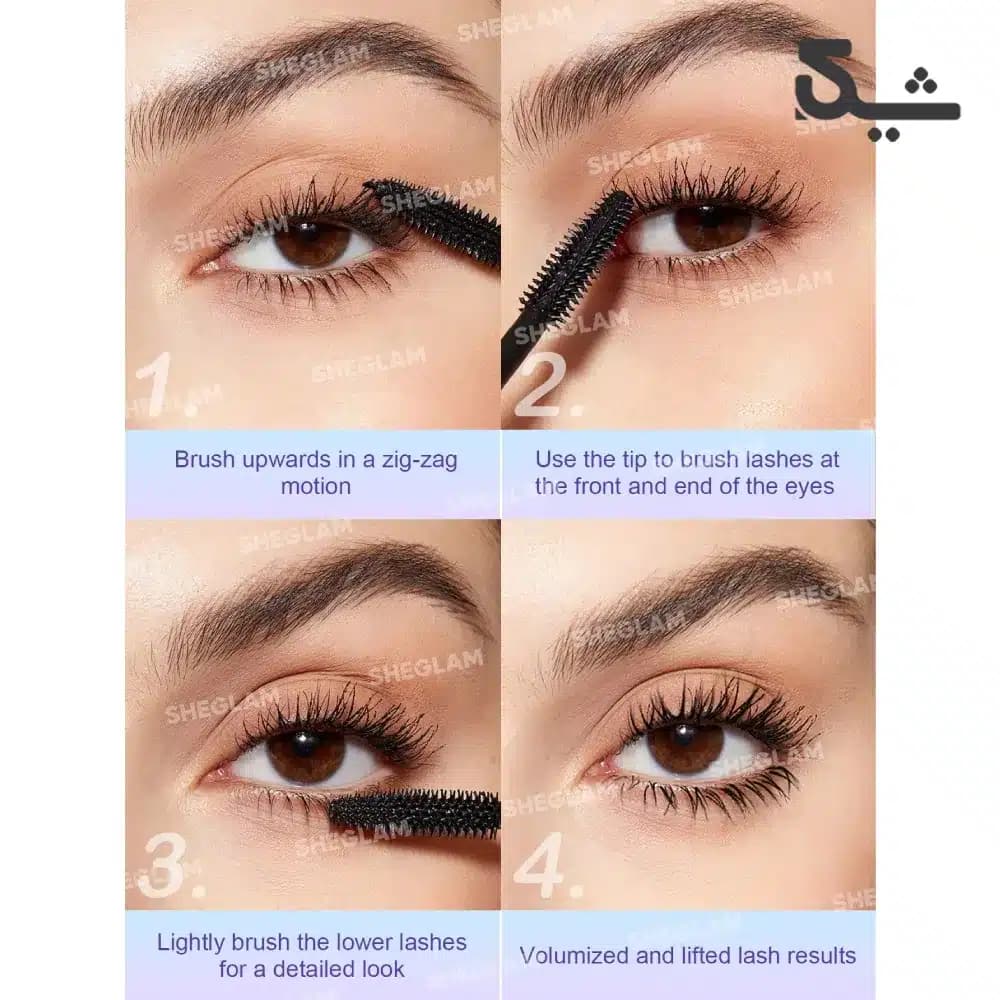 ریمل حجم دهنده و بلند کننده مژه شیگلم مدل Flutter Wink — تصویر ۳