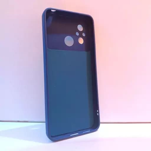 گارد محافظ Redmi 12c با محافظ لنز دوربین کاور ردمی 12 آبی پررنگ شیائومی redmi 12c — تصویر ۳