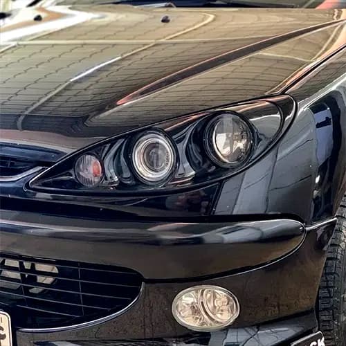 چراغ جلو مورتی پژو 206 بدون نئون، ساده — تصویر ۴