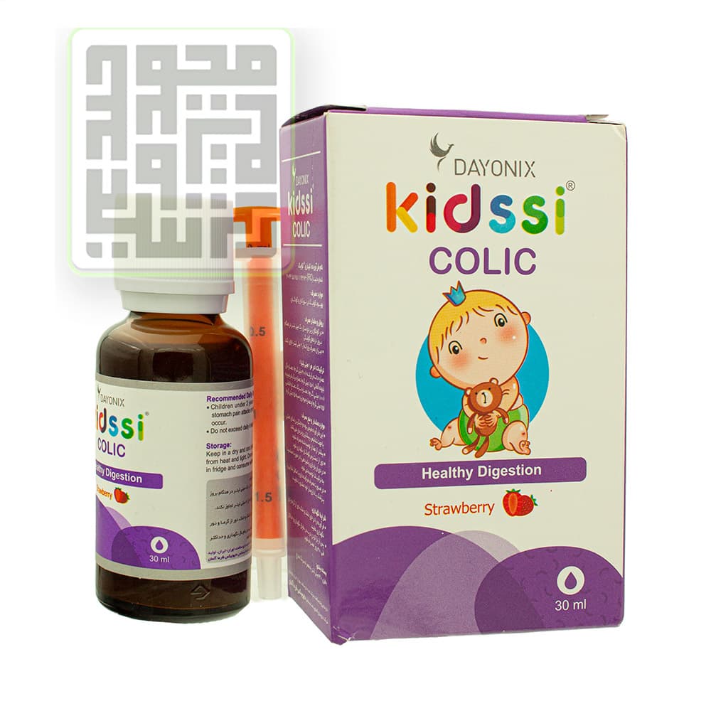 قطره ضد نفخ نوزاد کیدزی کولیک دایونیکس فارما 30 میلی لیتر