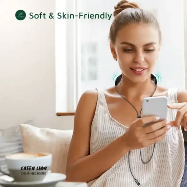 ماساژور گردنی کابلی 100 وات گرین لاین مدل Green Lion 3 in 1 Massager Cable PD 100W GN3N1MSC100BK — تصویر ۸