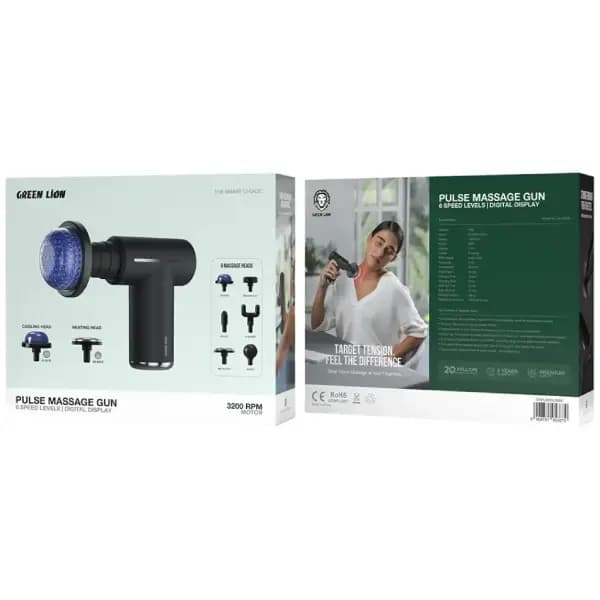 ماساژور تفنگی گرین لاین مدل Green Lion Pulse Massage Gun — تصویر ۳
