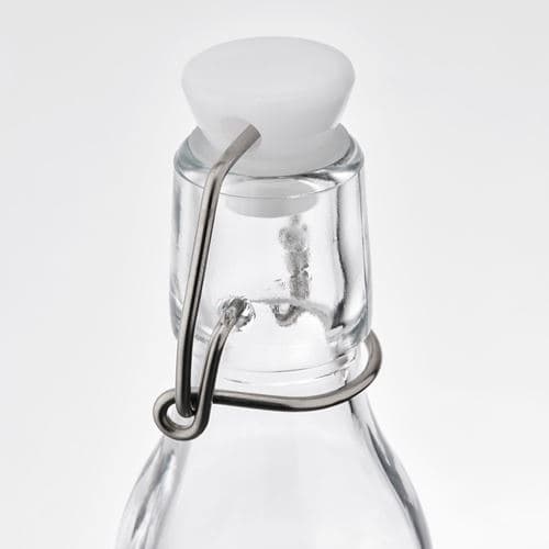 بطری درب کلیپسی آیکیا، مدل KORKEN بلور/ 3 عددی/ 15 cl — تصویر ۴