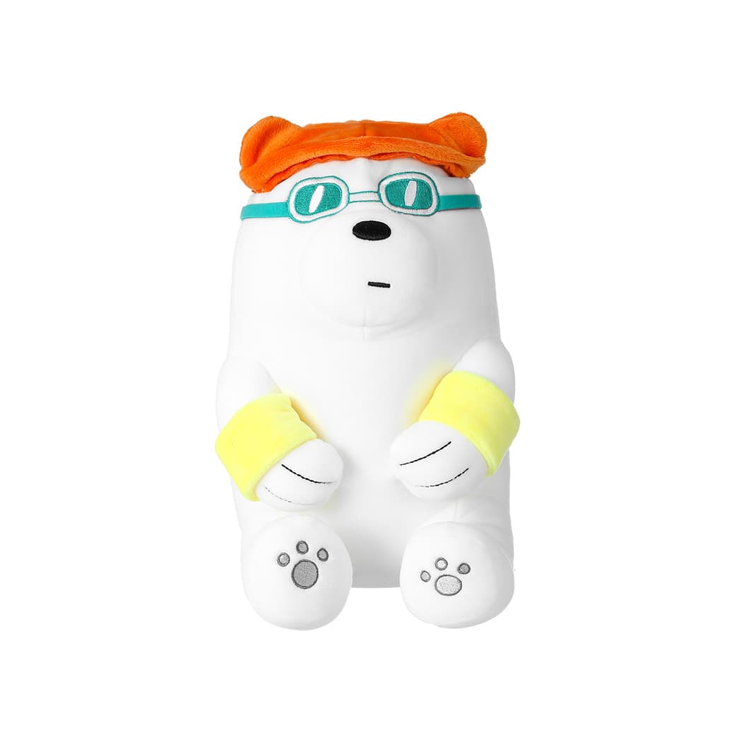 عروسک مخملی مینیسو، طرح ما خرسها (خرس قطبی)30 سانتی متر، We Bare Bears Collection 5.0 Summer Vacation Series