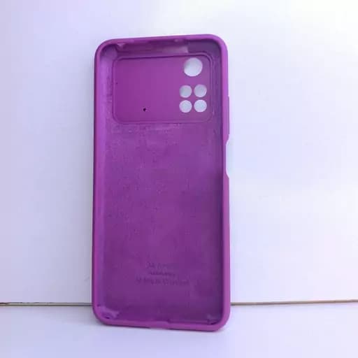 گارد گوشی شیائومی پوکو M4 PRO سیلیکونی پاک کنی اورجینال کاور گوشی شیائومی poco M4 pro — تصویر ۲