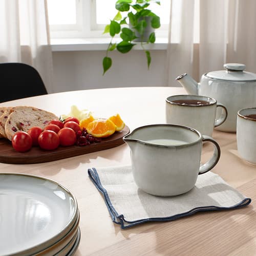 پارچ شیر آیکیا، مدل GLADELIG، خاکستری، سنگی لعابدار/ 0.4 لیتر — تصویر ۴