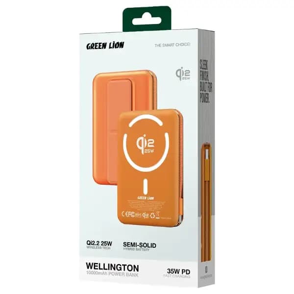 پاوربانک 10000میلی امپر گرین لاین مدل Green Lion Wellington — تصویر ۶