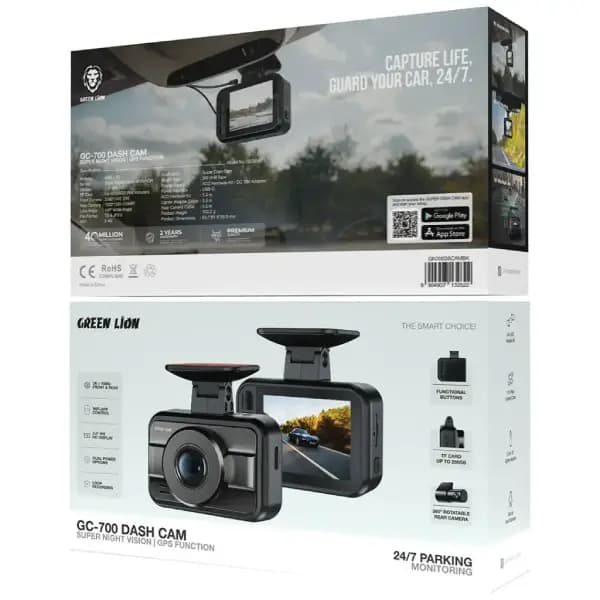 دوربین ثبت وقایع خودرو گرین لاین مدل Green Lion GC-700 Dash Cam with Super Night Vision & GPS Function — تصویر ۵