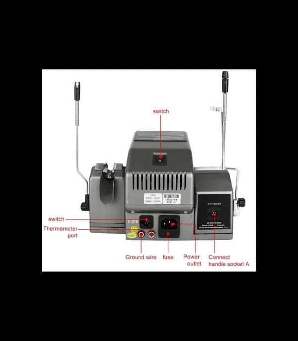 هویه دو قلو سوگون مدل SUGON T3602 Dual Channel Soldering Station T210-T115 — تصویر ۴