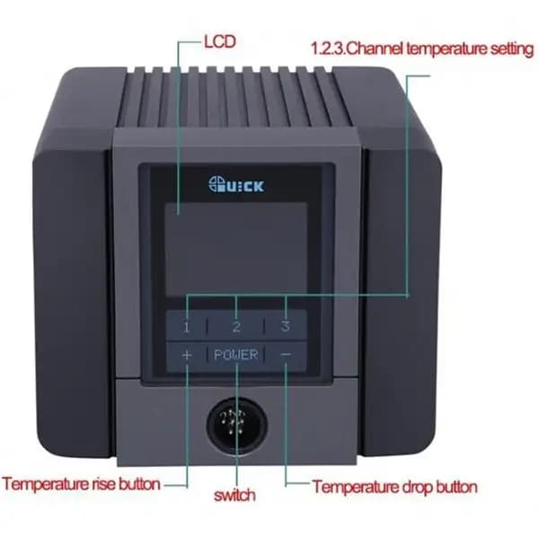 هویه اورجینال کوئیک مدل Quick TS1200A Original Soldering Station — تصویر ۵