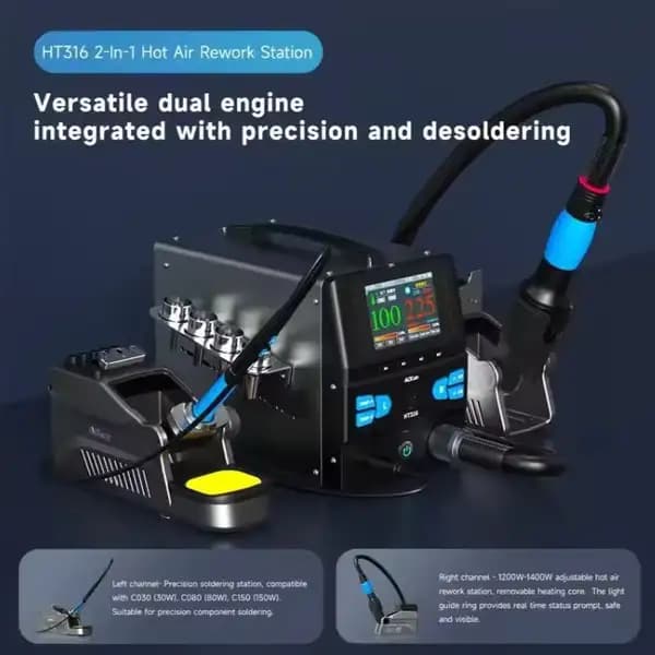 هیتر و هویه آیکسون مدل AIXUN HT316 Hot AIR Desoldering Station — تصویر ۲