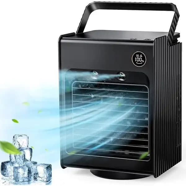 پنکه رومیزی مه پاش و چراغ خواب پرودو مدل Porodo Lifestyle Air & Mist Portable Cooling Fan With Night Light
