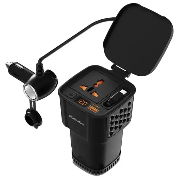 اینورتر برق خودرو پرودو 200 وات مدل Porodo DriveStation 200W Car Power Inverter