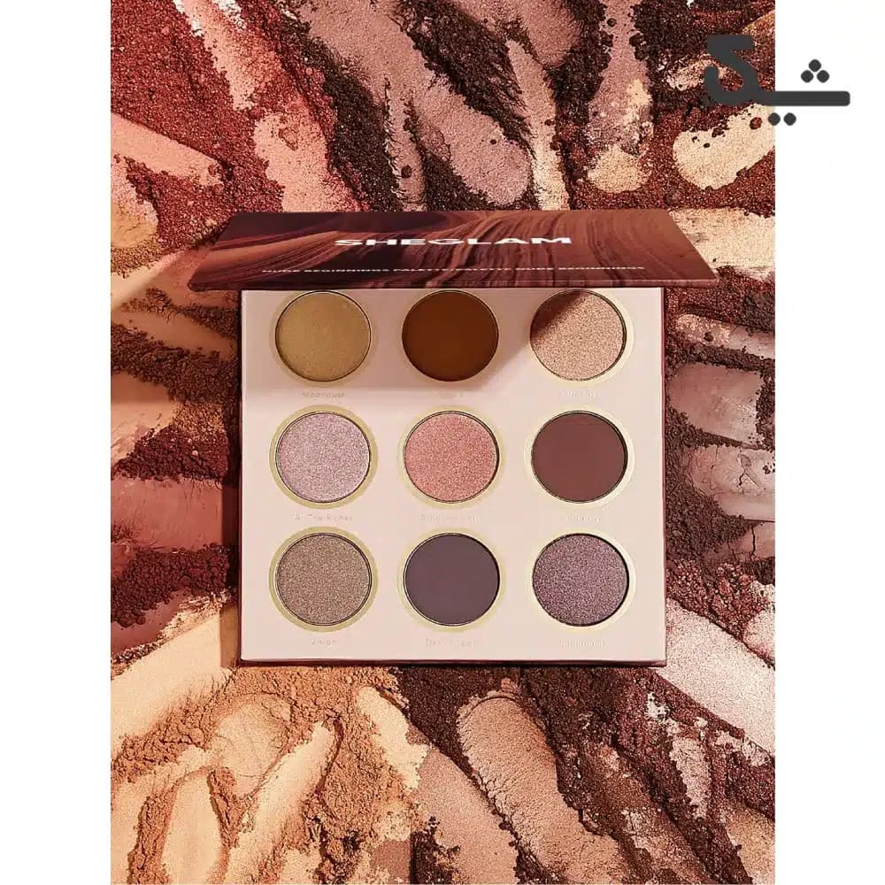 پالت سایه ۹ رنگ شیگلم مدل Nude Beginnings — تصویر ۳