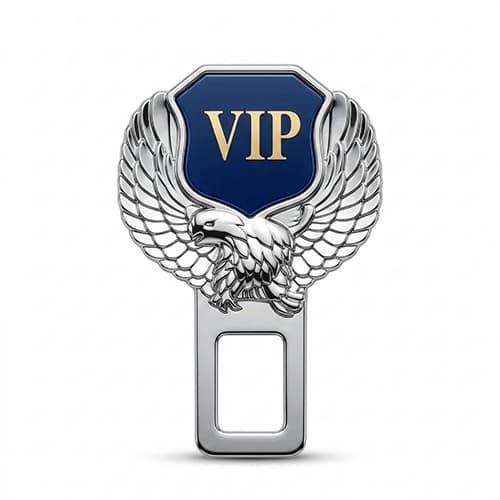 صداگیر کمربند خودرو VIP طرح عقاب در دو رنگ