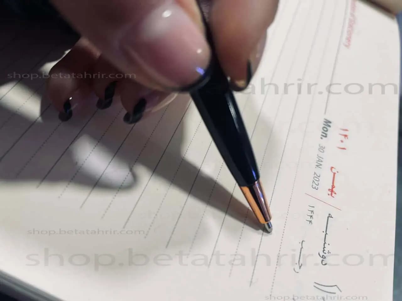 هانوفر- خودکار تبلیغاتی مشکی رزگلد کد 733 — تصویر ۲