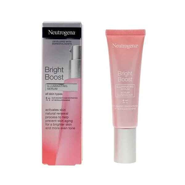 سرم روشن کننده و ضد لک نیتروژنا NEUTROGENA مدل برایت بوست Bright Boost حجم 30 میل | انواع پوست