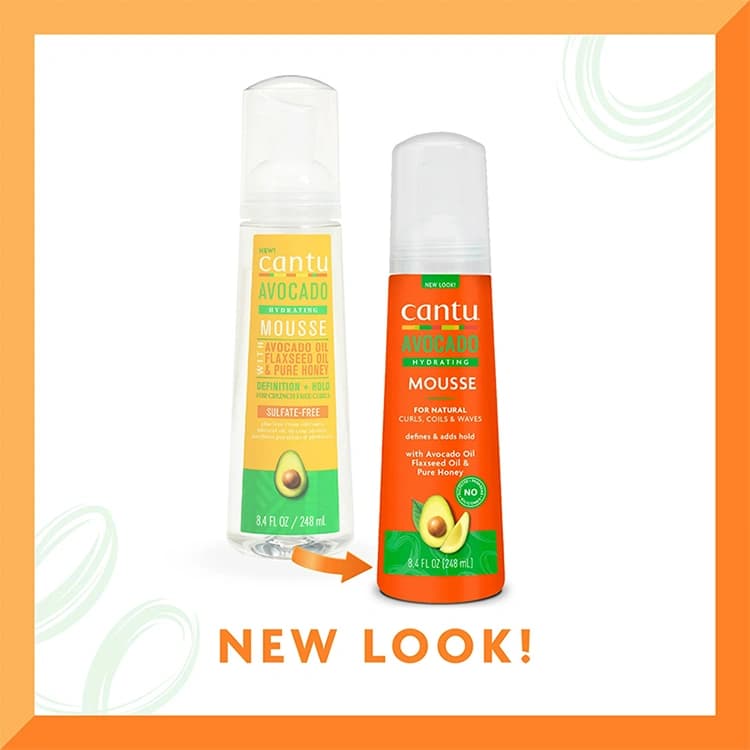 موس مو Cantu مدل Avocado Hydrating حجم 248 میلی لیتر — تصویر ۲