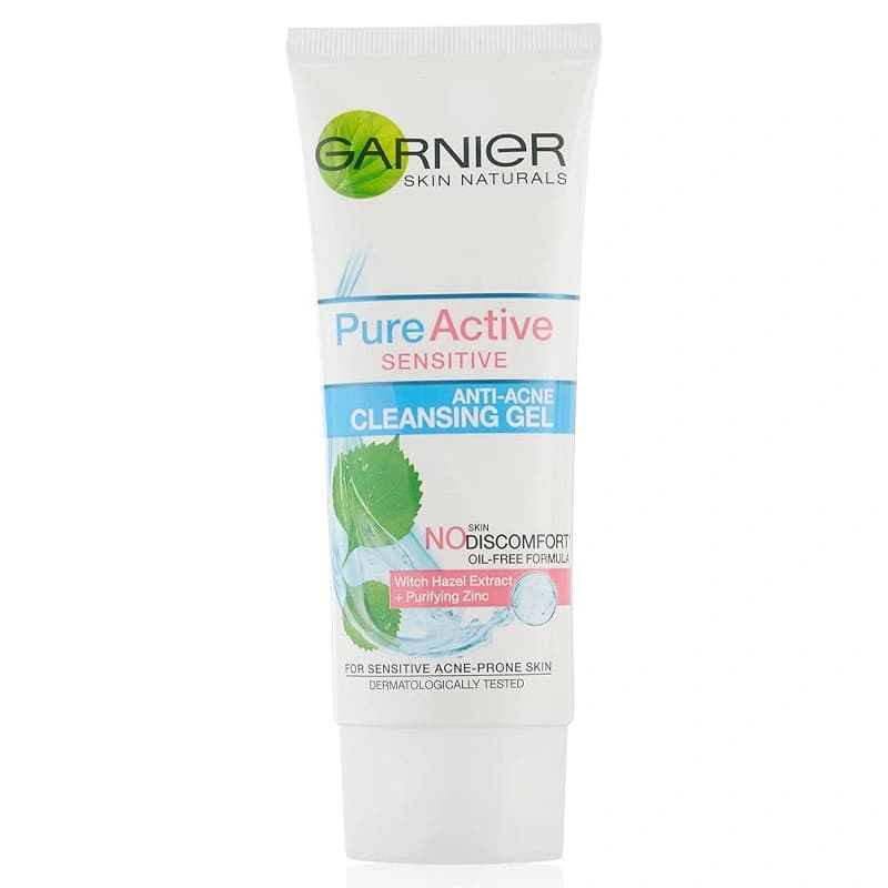 ژل شستشوی گارنیر ضد جوش پیور اکتیو پوست حساس Garnier