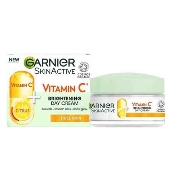 کرم روز ویتامین سی گارنیر Garnier اصل مدل Brightening Day Cream حجم 50 میل | روشن کننده و ضد لک — تصویر ۳